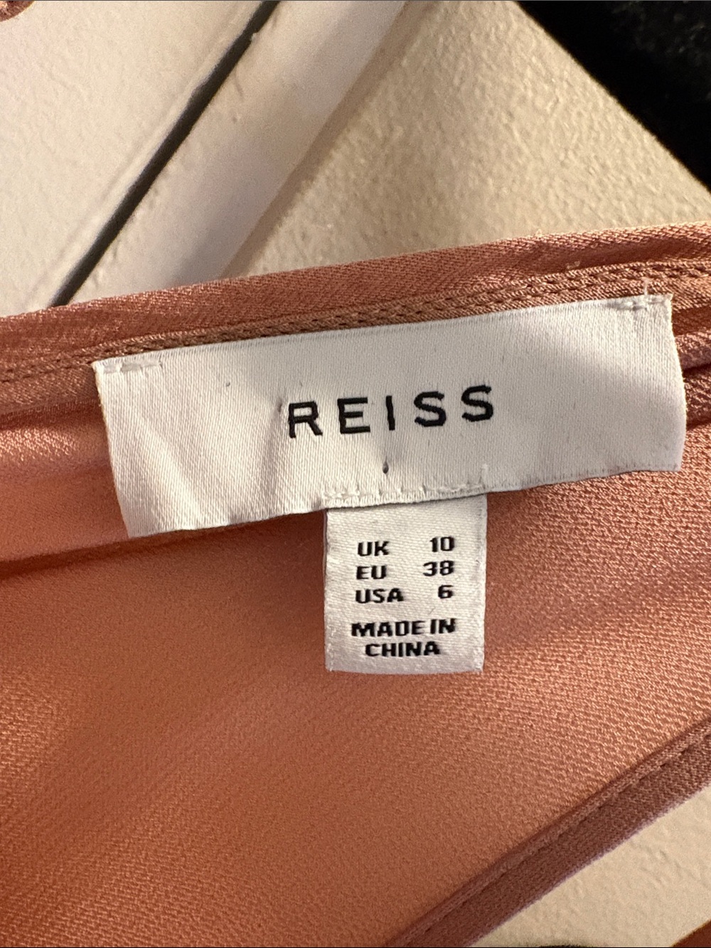 Reiss Blush Asymmetrical Spaghetti Strap Midi Dress - Picture 3 of 5